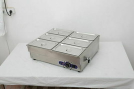 Hot Sale 1PC  6-Pan Bain-Marie Buffet Countertop Steam Table Food Warmer 110V - £263.98 GBP