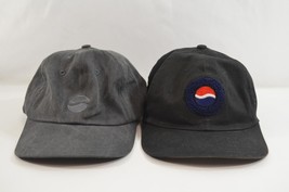 Pepsi Snapback Adjustable Promo Hats x 2 100% Cotton Ballcap Embroidered  - $26.11