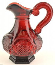 Avon Crystal 1876 Cape Cod Ruby Red Glass Cruet No Stopper 4.75&quot; T Collectible - £7.02 GBP