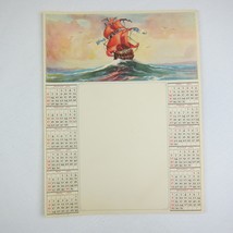 Vintage 1935 Advertising Calendar Salesman Sample Lithograph Print Saili... - £7.84 GBP