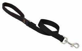 Dog Leash by Lupine in 3/4&quot; Wide Black 6-Foot Long with Padded Handle - $23.07