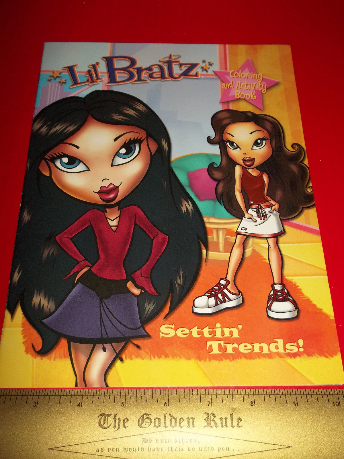 Bratz Doll Toy Craft Book Art Settin' Trends Cartoon Character Coloring Activity - $3.79