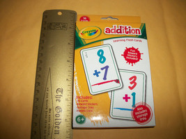 Crayola Education Activity Math Addition Flash Cards Tray Stickers Fun Learning - £3.74 GBP