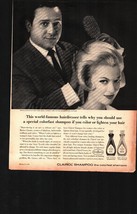 vintage 1963 Clairol Shampoo Magazine Ad with Enrico Caruso nostalgic c6 - $21.21