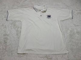 DISNEY Polo Shirt L Walt Disney World Park Golf Mickey Mouse Epcot Castle VTG  - £8.36 GBP