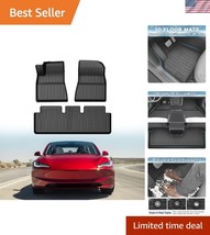 Tesla Model 3 Highland Floor Liners 2024-2026 - Waterproof with Raised E... - $109.49