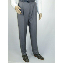 Men Apollo King Banded Collarless suit Mandarin 5 Button Wide leg M5-3 Gray New image 10