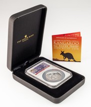 2010-P Australien S $1 Kangaroo Hoch Relief Ausgewählten By NGC As PF70 Miniatur - $109.15