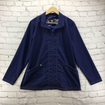 Dickies Jacket Womens Sz M Medium Zip Up Navy Blue  - £15.28 GBP