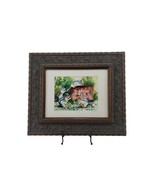Watercolor PRINT WAITING FOR A HANDOUT Framed Matted Numbered and Signed - $60.89