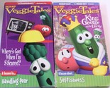 Veggie Tales VHS Tape Lot of 2 Where&#39;s God When I&#39;m Scared &amp; King George... - $6.92