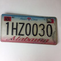License Plate, Alabama,  Heart of Dixie, 1HZ0030 EXPIRED  2002  - £7.73 GBP