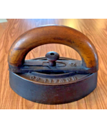 Vtg. Howell Co. Sad Iron, Wooden Handle 6” Detachable [e-10] xB - $248.38 MXN
