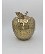 Vintage Decorative Brass Apple 5&quot; - $57.61 CAD
