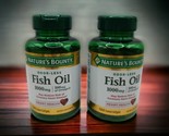 2x Natures Bounty Odor-less Fish Oil 1000mg 300mg Omega-3 EXP 3/25 120 S... - £23.69 GBP