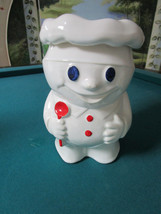 McCOY Pillsbury Poppin Fresh Dough Boy Cookie Jar 1970S w/apron BOBBY TH... - £98.06 GBP