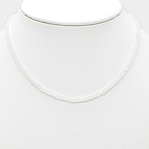 Faceted Rainbow Moonstone Bead Necklace, Adjustable Length, Stackable Necklace,  - £418.14 GBP