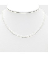 Faceted Rainbow Moonstone Bead Necklace, Adjustable Length, Stackable Ne... - £420.67 GBP