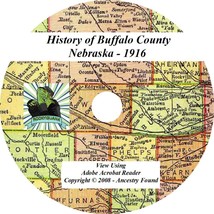 1916 History &amp; Genealogy of Buffalo County Nebraska NE - £4.60 GBP