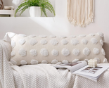 Boho Long Lumbar Pillow Cover 14X36Inch, Soft Chenille Decorative Throw ... - $35.96