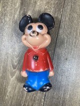 Vintage Hanna Barbera 6.5” Mickey Mouse Vinyl Figure ~ Made In Hong Kong - £7.83 GBP