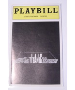 Titanic 1997 Playbill Lunt-Fontanne Theatre John F. Kennedy Centre Peter... - €8,42 EUR