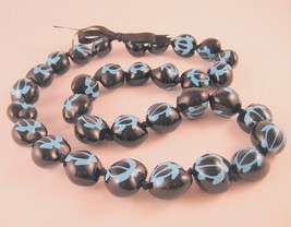 Kukui Tree Nut Hawaiian Lei Turtle Heart Beads 33 1/2&quot; Unisex - £15.92 GBP
