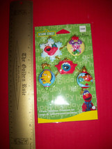 Sesame Street Christmas Ornaments 5 Piece Kurt Adler Holiday Set Elmo Muppets - £6.06 GBP