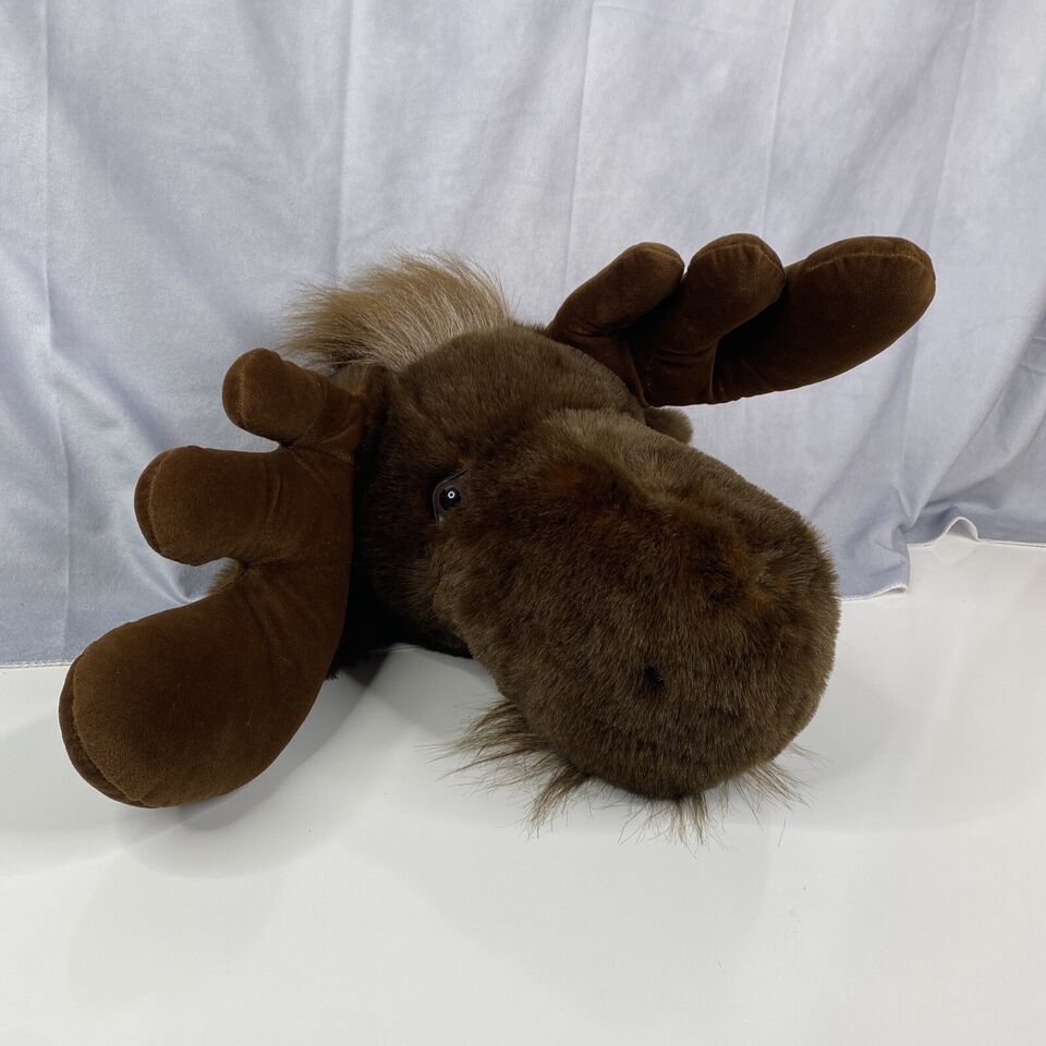 Primary image for 1992 Moose Rare Vintage Stuffed Head Mount Brown Purr-Fection Fake Taxidermy VTG