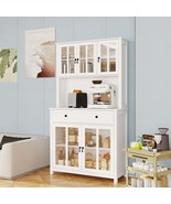 71&quot; White Pantry Cabinet w/Microwave Space - $343.99