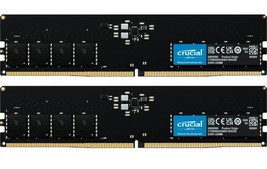 Crucial 32GB 2 x 16GB DDR5 4800MHz PC5-38400 RAM 288-Pin Desktop Memory UDIMM - £117.19 GBP