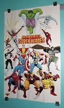 1980&#39;s Marvel Comics poster:Avengers/X-Men/Spiderman/Wolverine/Hulk/Thor/IronMan - £55.07 GBP
