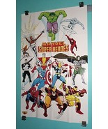 1980&#39;s Marvel Comics poster:Avengers/X-Men/Spiderman/Wolverine/Hulk/Thor... - £55.94 GBP