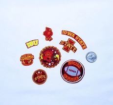 Iowa State Cyclones - Fabric Iron On Appliques, Hometown Fabric  - 8 Pieces, #2 - £6.38 GBP