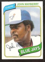 Toronto Blue Jays John Mayberry 1980 Topps Baseball Card # 643 ex mt - £0.43 GBP