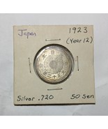 1923 Japan Silver 50 Sen - Lustrous &amp; Uncirculated - $25.17