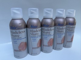(5) Nair BLADELESS SHAVE Whipped Crème Infused with Rosewater Hair Remov... - $24.75