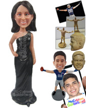 Personalized Bobblehead Wedding Bridesmaid In Elegant Gown - Wedding &amp; Couples B - £72.74 GBP