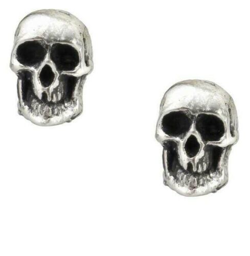 Primary image for Alchemy Gothic Death Skulls Studs Pair Earrings Surg Steel Posts Punk Goth E76