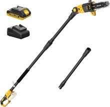 Pole Saw, 8-Inch Pole Saw For Tree Trimming Cordless 15-Ft Max Reach, Auto - $129.96