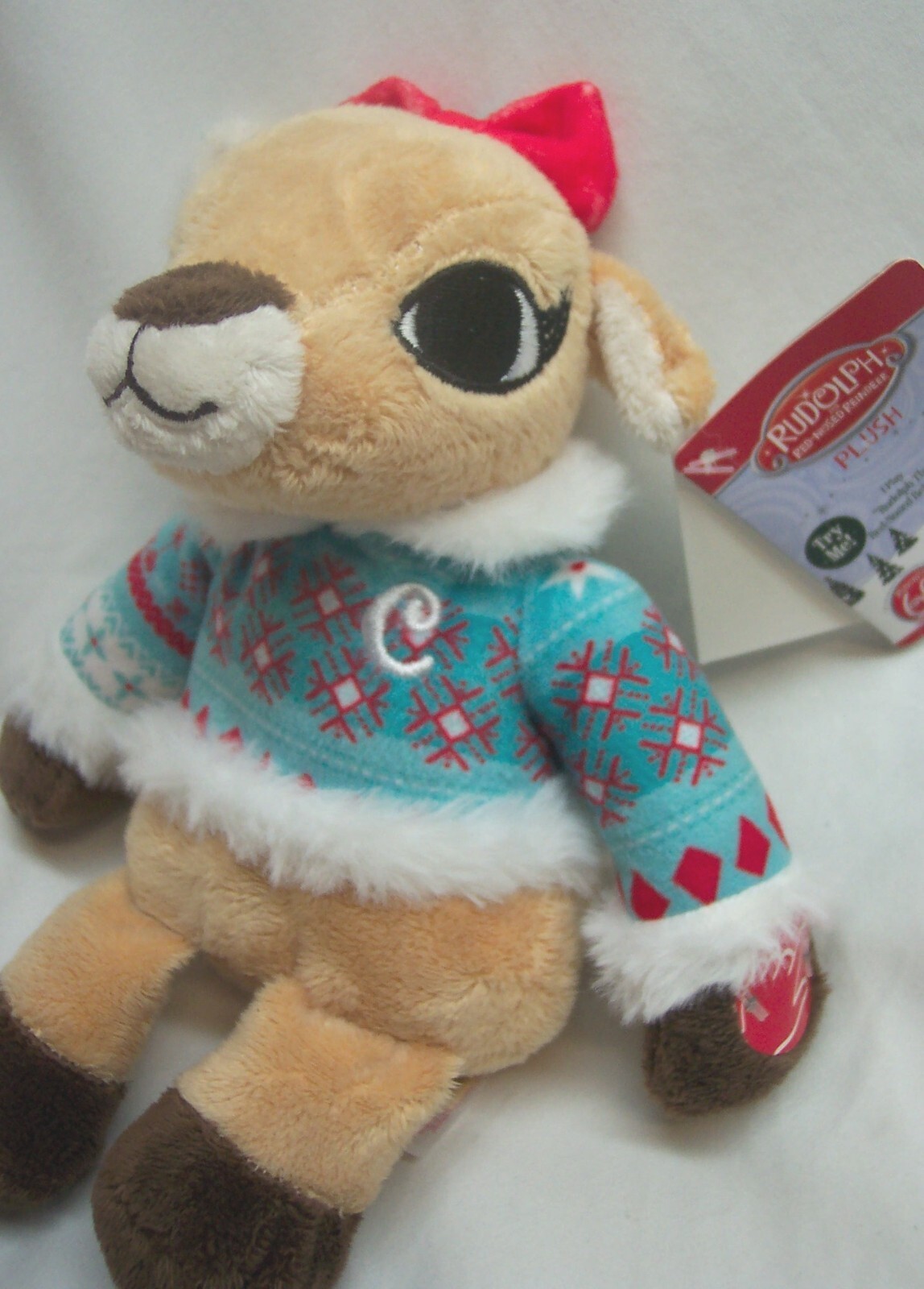 Dan Dee RUDOLPH Island of Misfits MUSICAL CLARICE REINDEER 8" Plush STUFFED TOY Item image 2