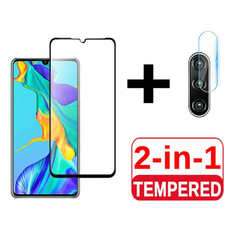 2 in 1 3D Tempered Glass For Huawei P40 P30 P20 lite Camera Lens Screen Protecto - $7.31