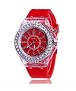 Glow LED Light Men Quartz Watch Ladies Women Silicone Wristwatch Gift Pr... - $313.48 MXN
