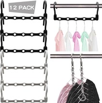 Closet Organizer,12 Pack Stronger Closet Organizers and Storage Clothes Hanger - £13.91 GBP