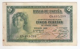 Spain, 5 Peseta, 1935, Silver Certified, P85, XF+-
show original title

... - $11.25