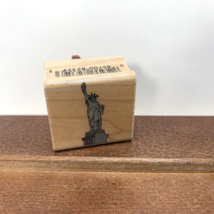 2002 Hero Arts Statue of Liberty New York Patriotic B2476 Wood Rubber Stamp - £11.59 GBP