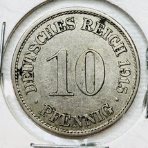 1916 A German Empire 10 Pfennig Coin - £7.00 GBP