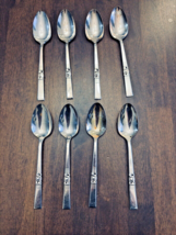 8 Soup Spoons Community Oneida Silverplate Morning Star Flatware Vintage - $21.37