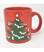 Waechtersbach Germany Coffee Mug Red Christmas Green Tree Mug U253 - £13.61 GBP