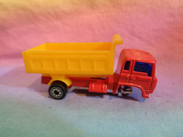 Vintage Scale Ford Dump Truck Red Yellow Hong Kong Broken for Parts - AS IS - £1.09 GBP